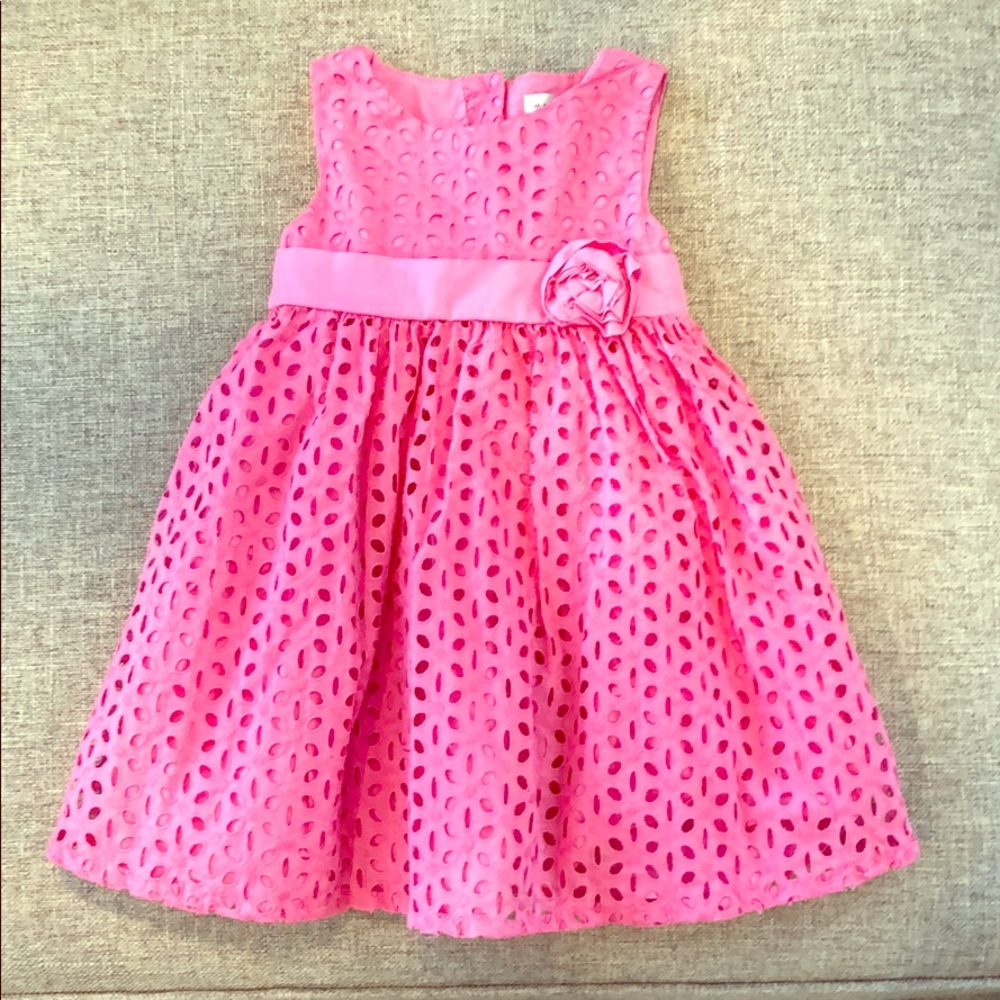 🔥BOGO 50%🔥 Maggie & Zoe 2T Pink Eyelet Dress